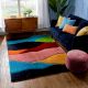 Modern Multicolor Geometric Living Rug